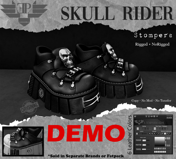 D*E*M*O  L'Emporio&PL::*Skull Rider*:: Stompers - Maitreya Lara