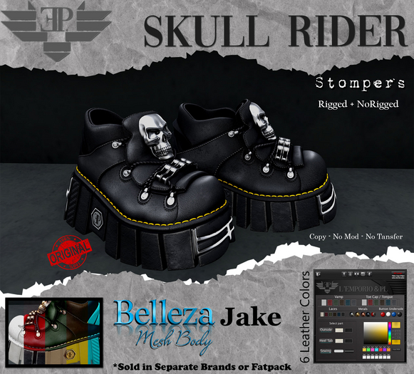 L'Emporio&PL::*Skull Rider*:: Stompers  -Belleza Jake-*