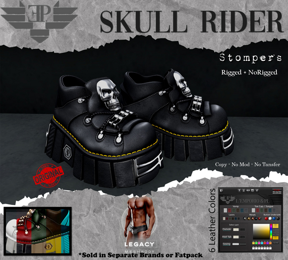 L'Emporio&PL::*Skull Rider*:: Stompers -Legacy Meshbody m. *