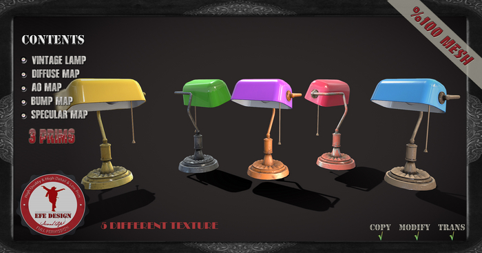 (Efe Design) Vintage Lamp Fatpack Fullperm 