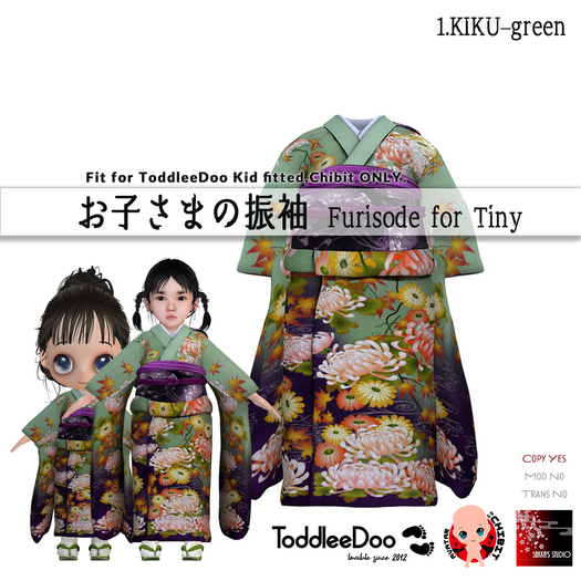 Ss.Tiny Furisode (1.KIKU-green)