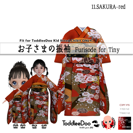 Ss.Tiny Furisode (11.SAKURA-red)