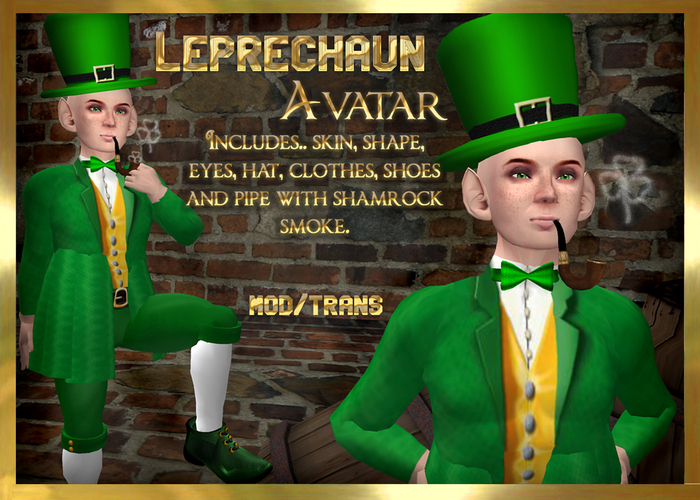 Complete Leprechaun Avatar - Male (MOD/TRANS)