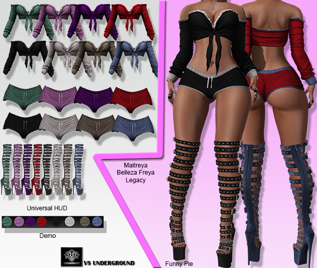 **DEMO**FUNNY PIE RISQUE STYLE COMPLET OUTFIT** (WEAR)