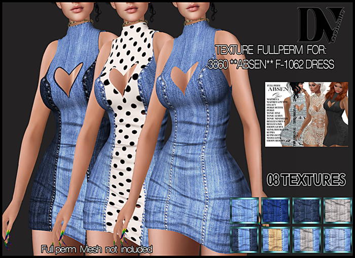 DV- 3860  **ABSEN** F-1062 DRESS - TEXTURE