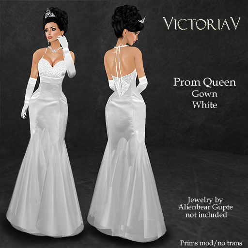 VictoriaV - Prom Queen White with Gloves DEMO