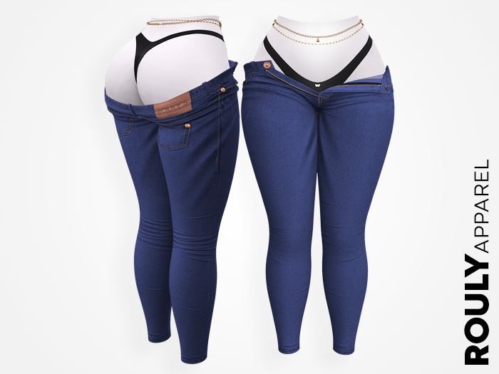 09 ROULY :: "Babble On" Unbuttoned Jeans - Rodeo