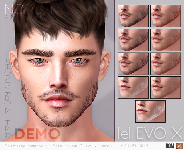 [NoRush] DEMO Rhonin Facial Hair (EvoX)