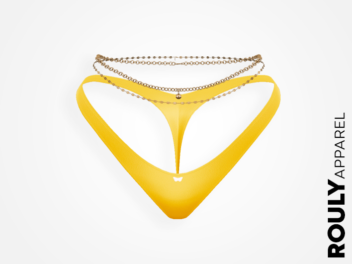 ROULY :: "Noche Fuera" Panties + Tresure Chains - Yellow