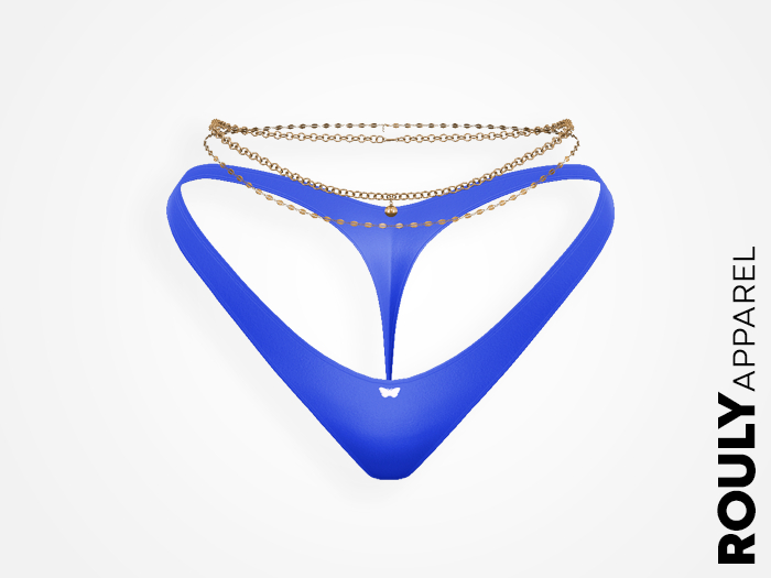 ROULY :: "Noche Fuera" Panties + Tresure Chains - Blue