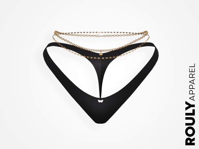 ROULY :: "Noche Fuera" Panties + Tresure Chains - Black