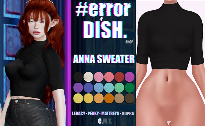 #error - anna sweater - black