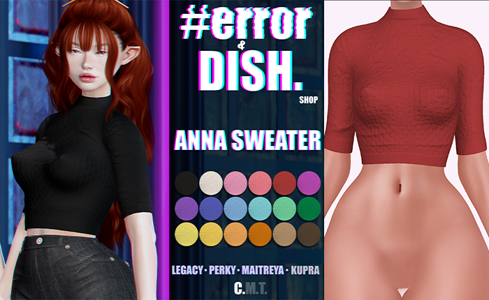 #error - anna sweater - red