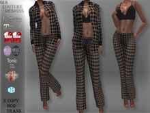 "GCD" Brandi Flannel Pajamas Nude