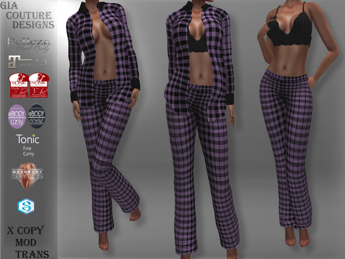 "GCD" Brandi Flannel Pajamas Pink