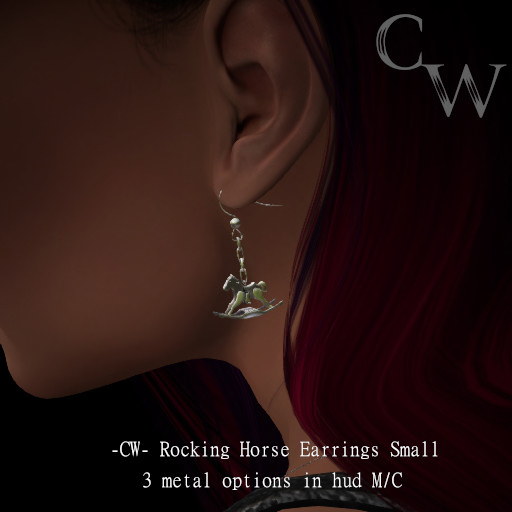 -CW- Rocking Horse Earrings Sm DEMO
