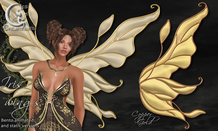 *LE* Iris Wings Copper Gold