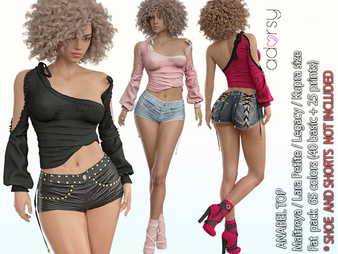 adorsy - Anabel Top Fatpack - Maitreya/Legacy/Petite/Kupra
