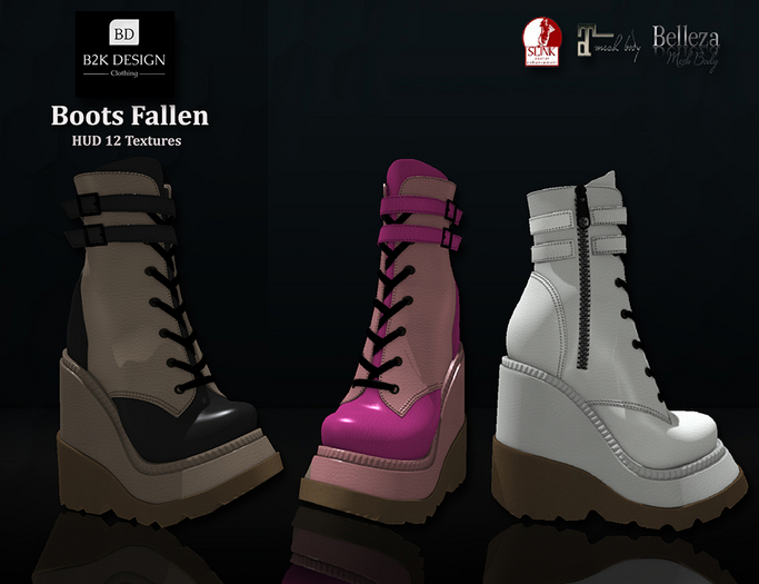 ..::B2K Design::..Plateform Boots Fallen  - ADD