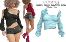 adorsy - Anabel Top Light Blue - Maitreya/Legacy/Petite/Kupra
