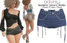 adorsy - Anabel Shorts Blue - Maitreya/Legacy/Kupra