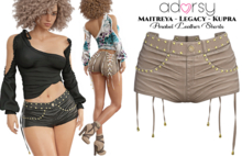 adorsy - Anabel Shorts Brown - Maitreya/Legacy/Kupra