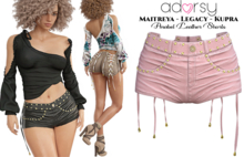 adorsy - Anabel Shorts Soft Pink - Maitreya/Legacy/Kupra