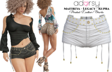 adorsy - Anabel Shorts White - Maitreya/Legacy/Kupra