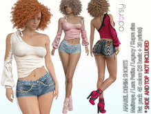 adorsy - Anabel Denim Shorts Fatpack - Maitreya/Legacy/Kupra