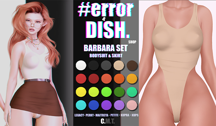 DISH. & #error - barbara bodysuit - bege