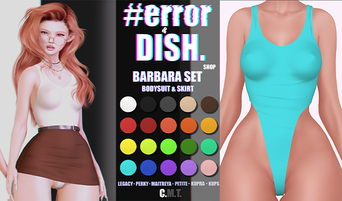 DISH. & #error - barbara bodysuit - cloud