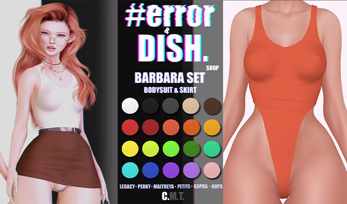 DISH. & #error - barbara bodysuit - orange