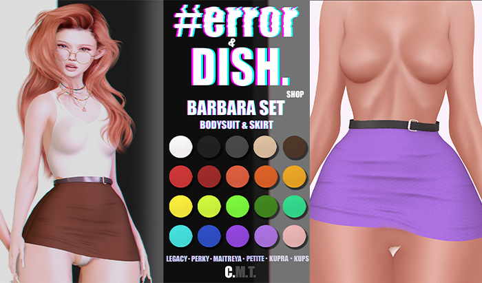 DISH. & #error - barbara skirt - viol