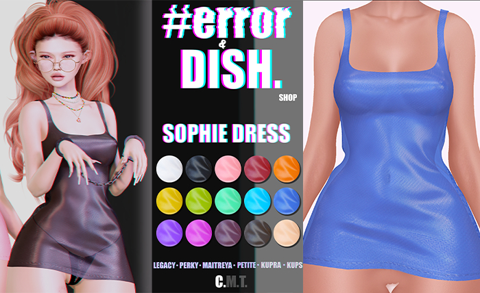 DISH. & #error - sophie dress - blue