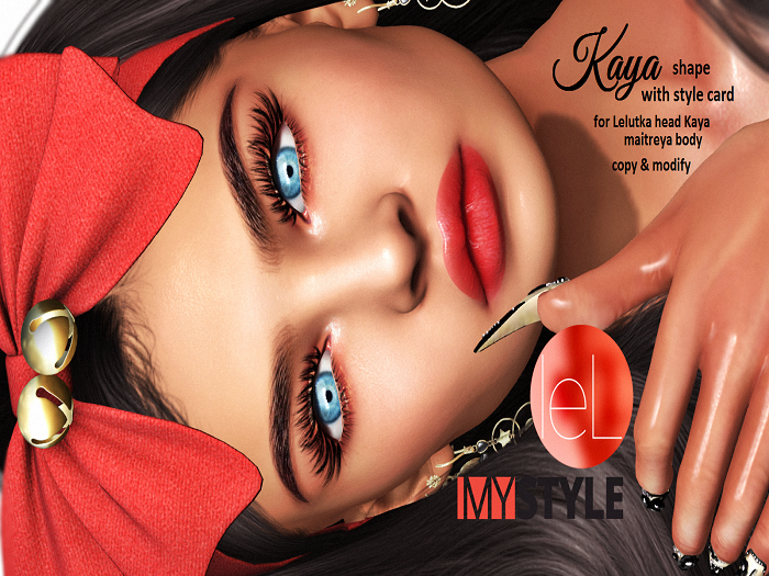 *MS  shape_Lelutka KAYA head & MAITREYA with style card !