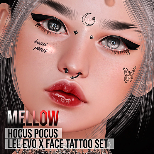 Mellow / Hocus Pocus / LeL Evo X Face Tattoo BOM ♥ LeLUTKA evolution evox