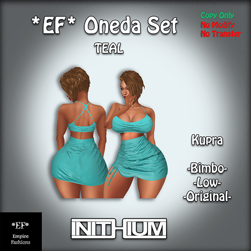 *EF* Oneda Kupra Set - TEAL (ADD)