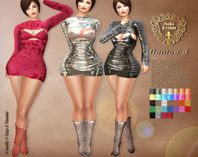 Nala Design - Denice Outfit 3 - Mesh Bodies