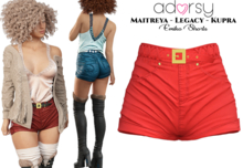 adorsy - Emiko Shorts Red - Maitreya/Legacy/Kupra