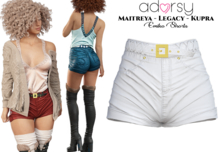 adorsy - Emiko Shorts White - Maitreya/Legacy/Kupra