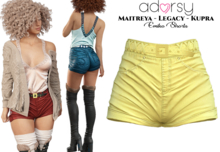 adorsy - Emiko Shorts Yellow - Maitreya/Legacy/Kupra