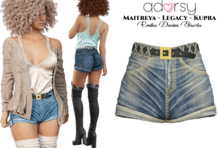 adorsy - Emiko Denim Shorts Dirty - Maitreya/Legacy/Kupra