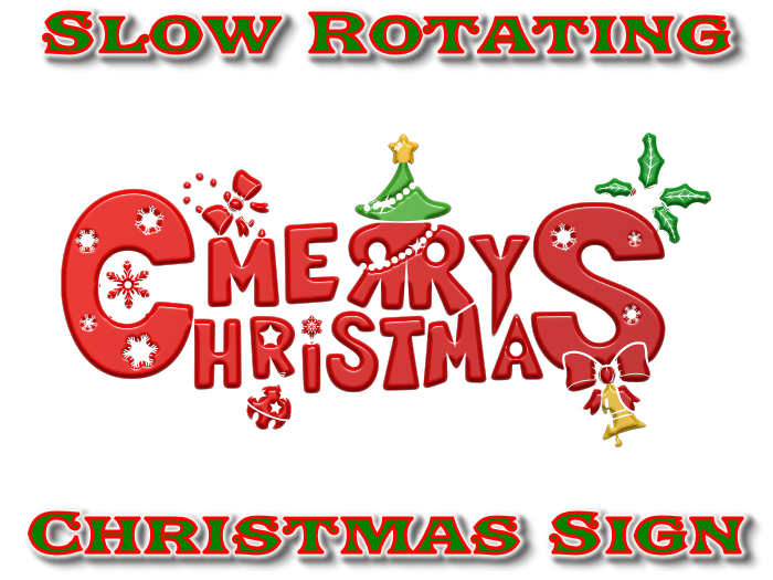 ★★★★★ Merry Christmas_(Rotating) SIGN~*FREE THIS WEEK*