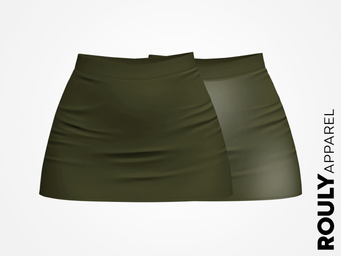ROULY :: KISSnTELL Skirt - Khaki