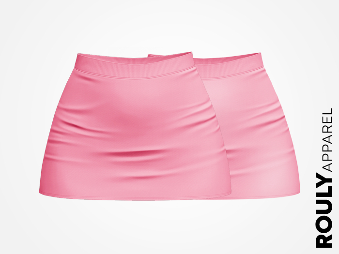 ROULY :: KISSnTELL Skirt - Bublegum