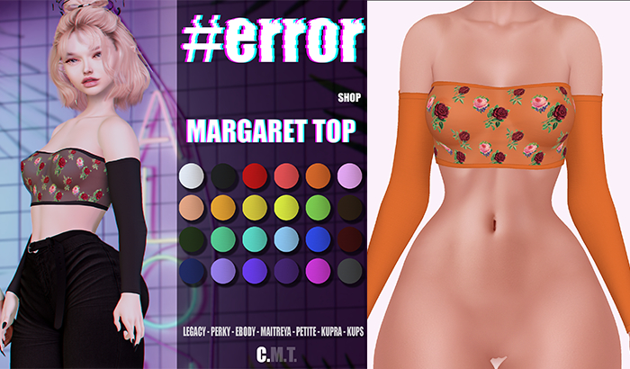 DISH. & #error - margaret top - orange