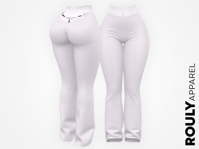 ROULY :: "StreetGirl" Wide Leg Pants - White