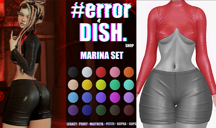 DISH. & #error - marina top - red