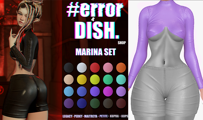 DISH. & #error - marina top - viol