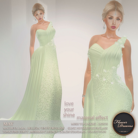.:FlowerDreams:.May gown - tea green